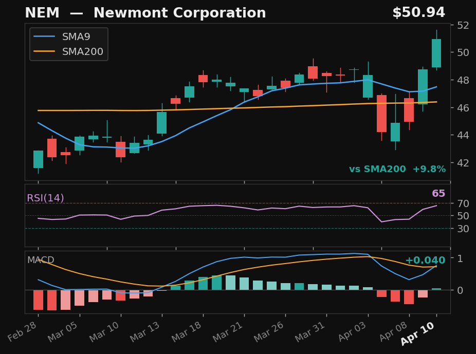 NEM chart