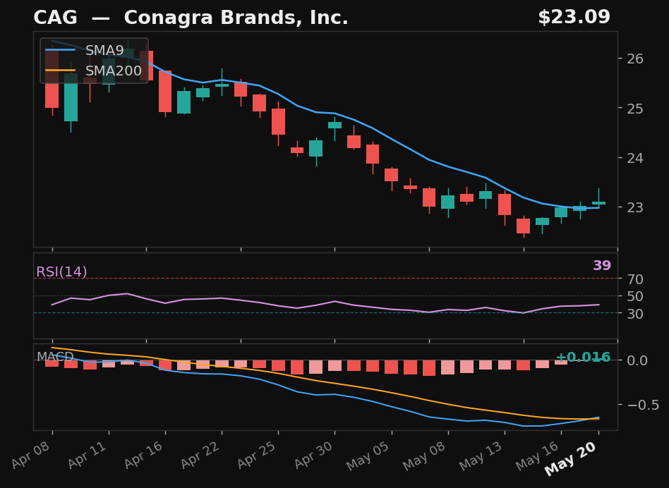 CAG chart