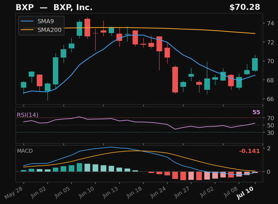 BXP chart