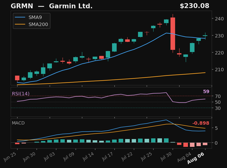 GRMN chart