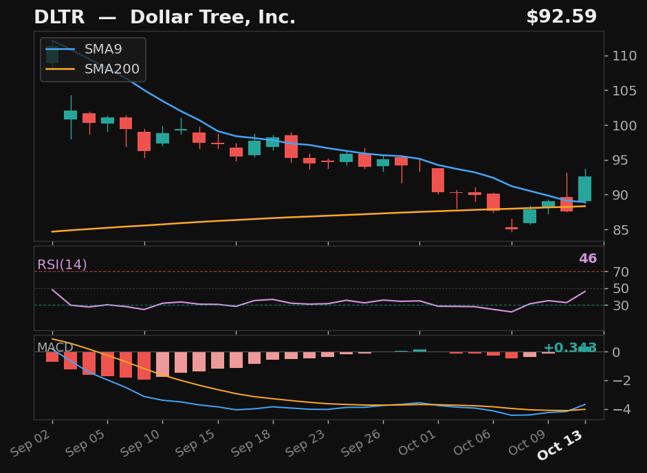 DLTR chart