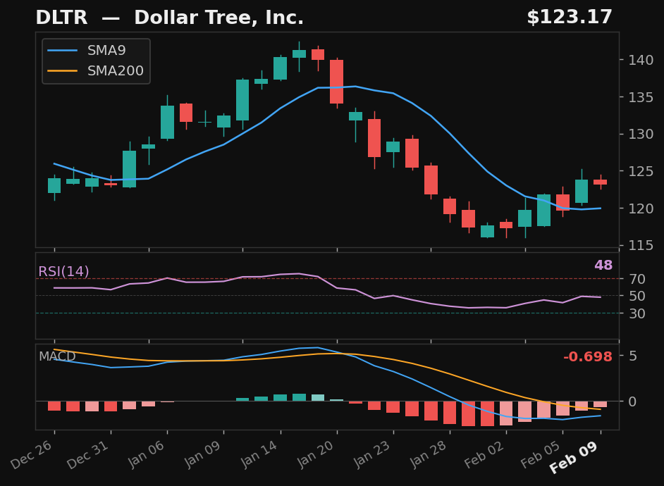 DLTR chart