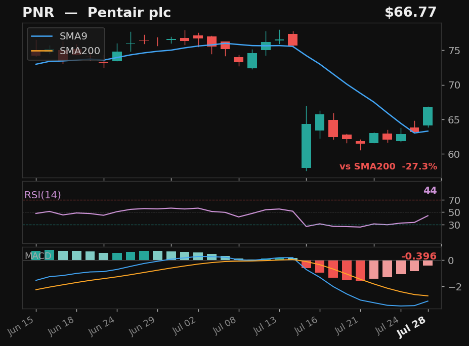 PNR chart