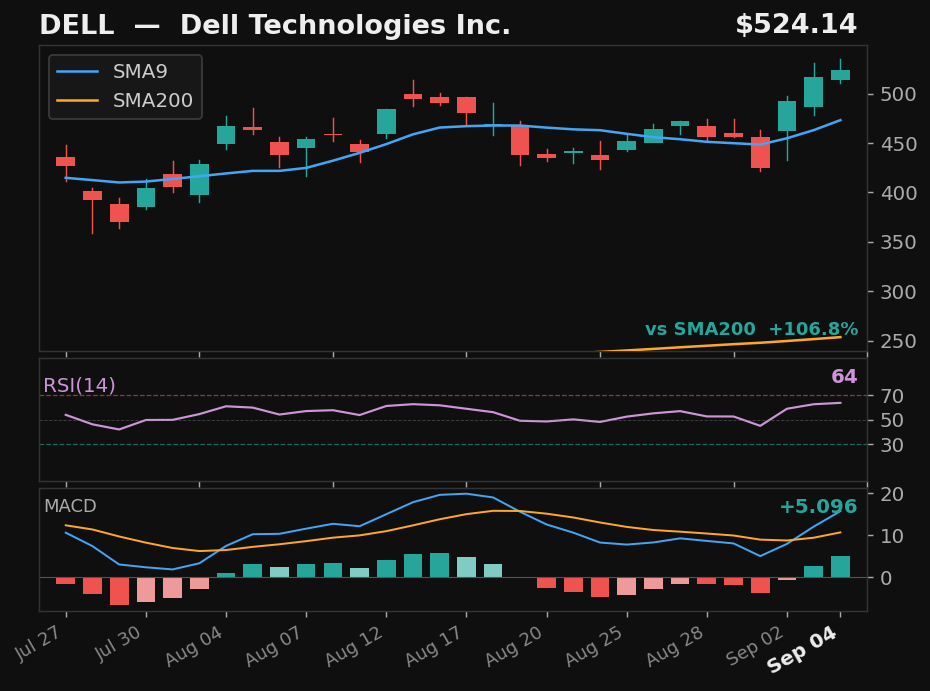 DELL chart