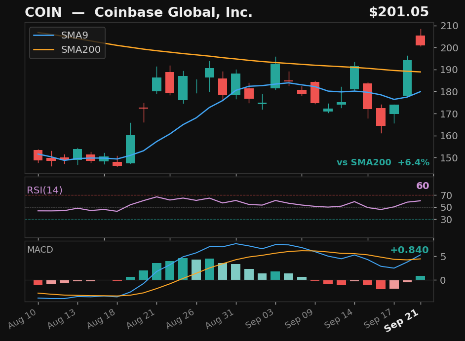 COIN chart