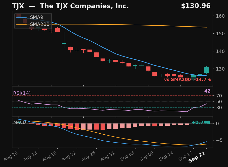 TJX chart