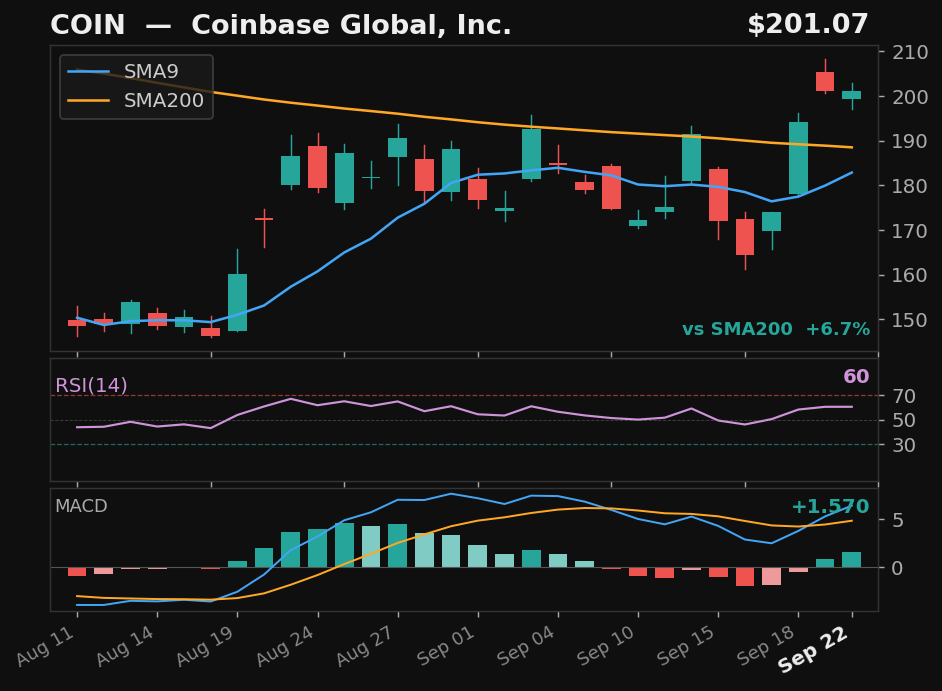 COIN chart